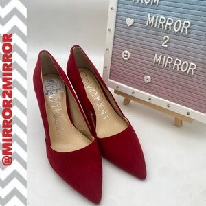 Calvin Klein Women's Deep Red Heels
